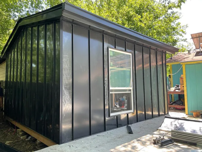 Black standing seam metal wall panels for Metal Roof Installation in Groveland